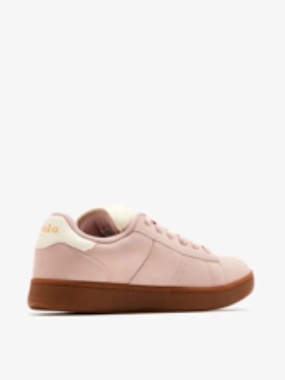 POLO Ralph Lauren Knollan Pink & Gold Logo Sneakers Padded Tongue Womens 6.5 NEW